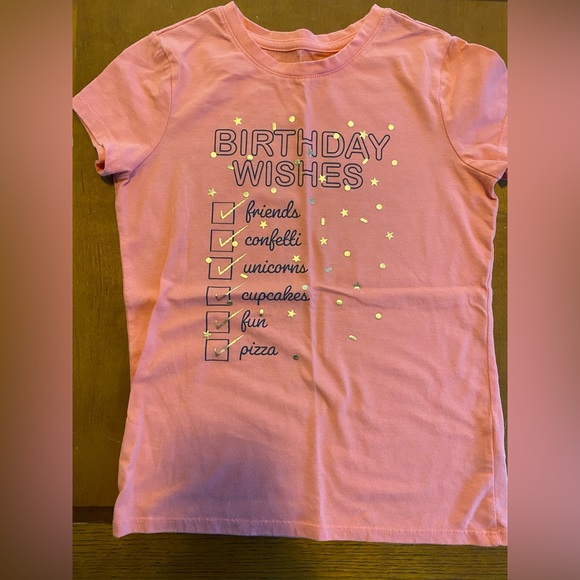 Girls Birthday check list short sleeve tshirt - Picture 2 of 4
